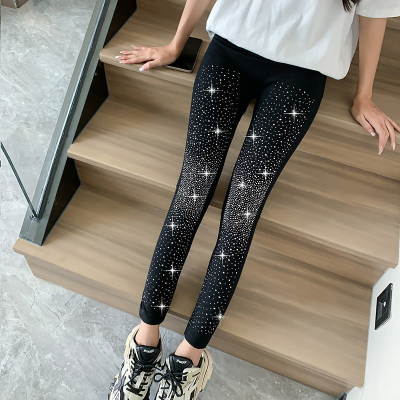 Leggings strass brillant pour femmes