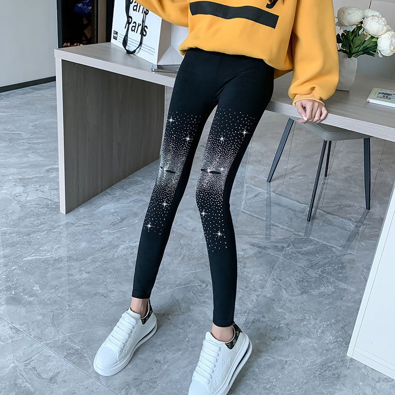 Leggings strass brillant pour femmes