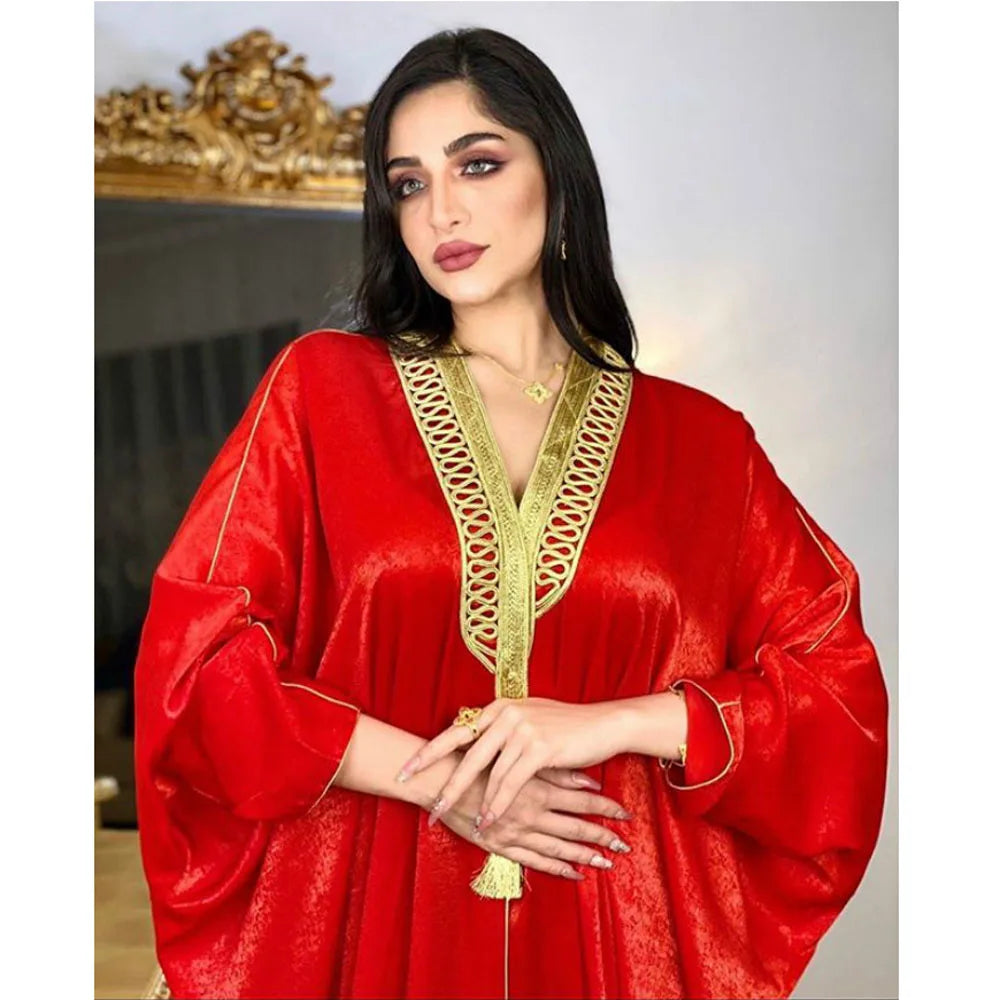 Eid Mubarak  Fashion Women Dress Open Abaya Satin Dubai  Islamic Clothing Kimono Abayaa Long Robe Gown  Kaftan