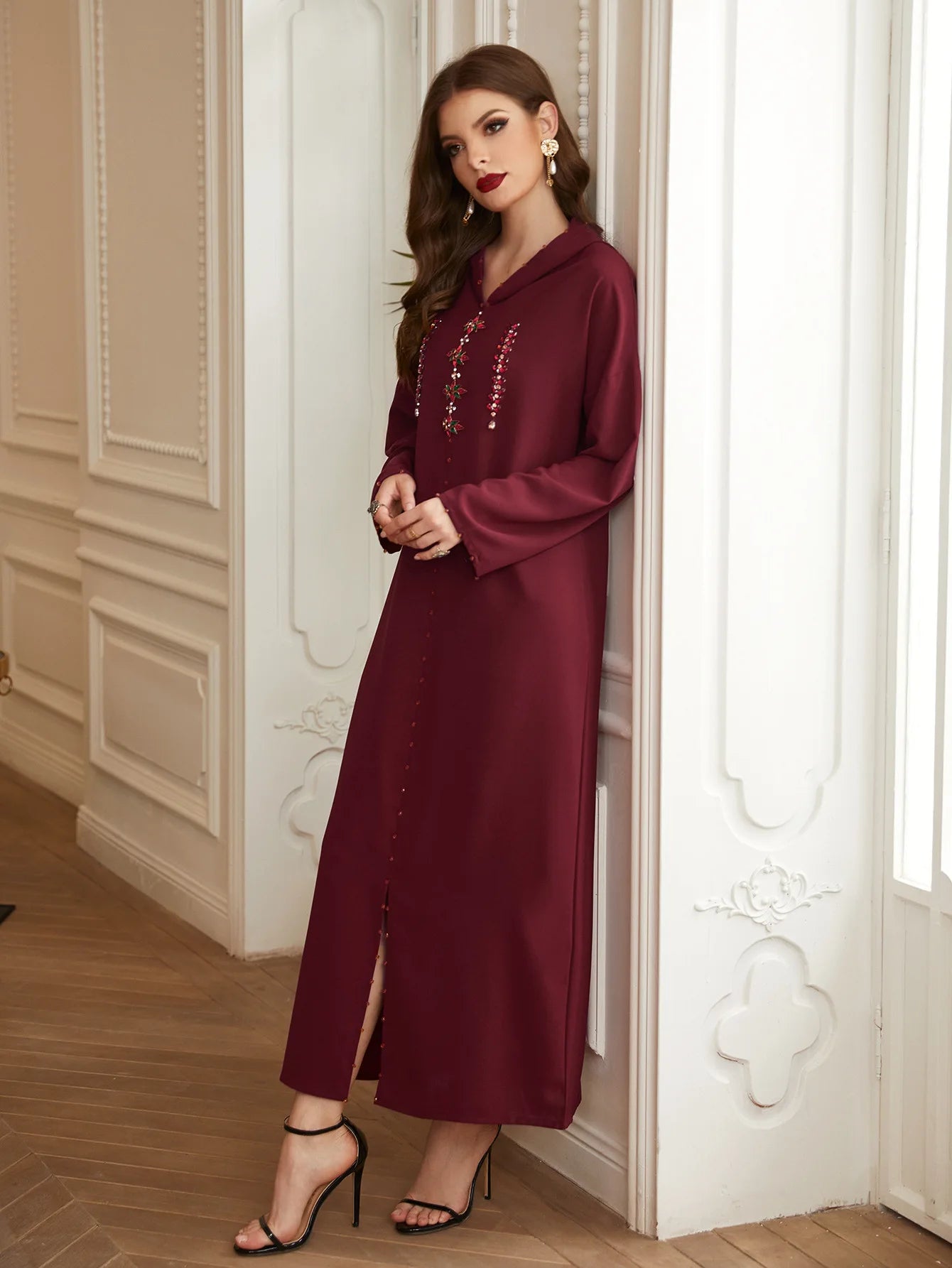 Dress Moroccan Caftan for Occasions Evening Dresses Satin Abaya Woman Dubai Luxury Women Muslim Dress Women Robe Arabe