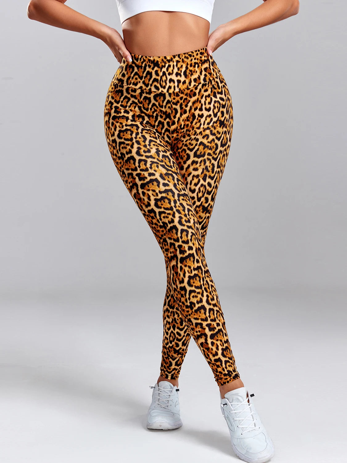 Leopard Print Leggings Women's High Waisted Yoga Pants Fitness Push Up Leggins Sexy Skinny Female Gym Clothes Sport Tights New