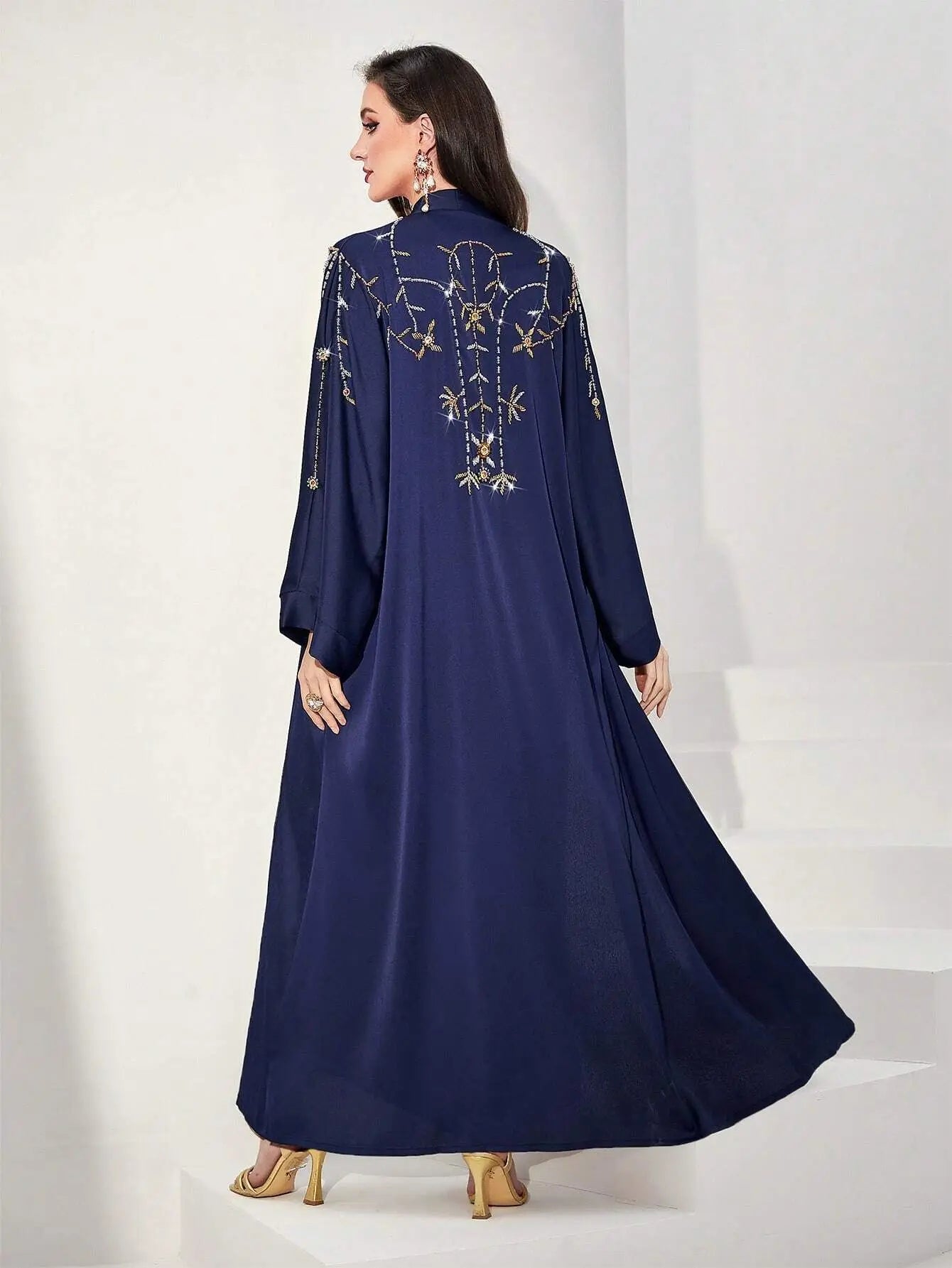 Eid Diamond Abaya for Women Jalabiya Dress Muslim Caftan Arab  Kaftan Abayas Long Dresses Robe Woman Ramadan Vestidos