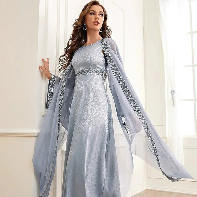 Women Eid Muslim Sets Arab Musulman Ensemble Ramadan Dubai Cardigan Abayas Two Pieces Vestidos Dubai Class Party  Loose