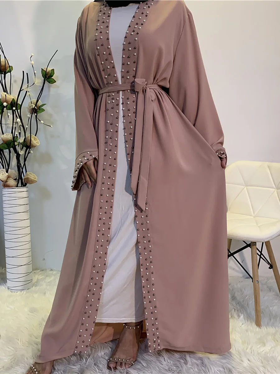 Modest Abaya Ramadan Dubai Robe Femme Musulmane Turkey Kaftan Islamic Clothing Muslim For Women Kimono Caftan Marocain Cardigan