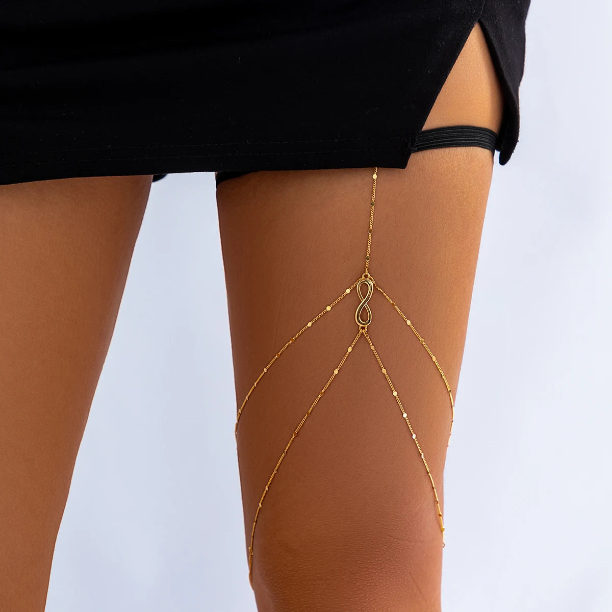 Ingemark Multilayer Thin Leg Thigh Lingerie Chain Women Summer Bikini Sexy Adjustable Body Jewelry Garter Nightclub Accessories