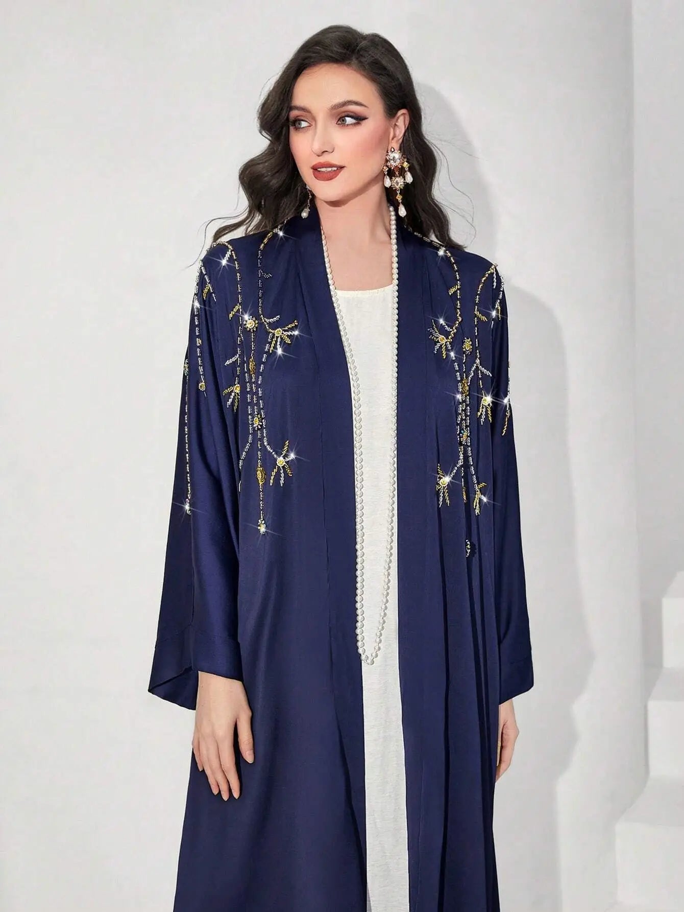 Eid Diamond Abaya for Women Jalabiya Dress Muslim Caftan Arab  Kaftan Abayas Long Dresses Robe Woman Ramadan Vestidos