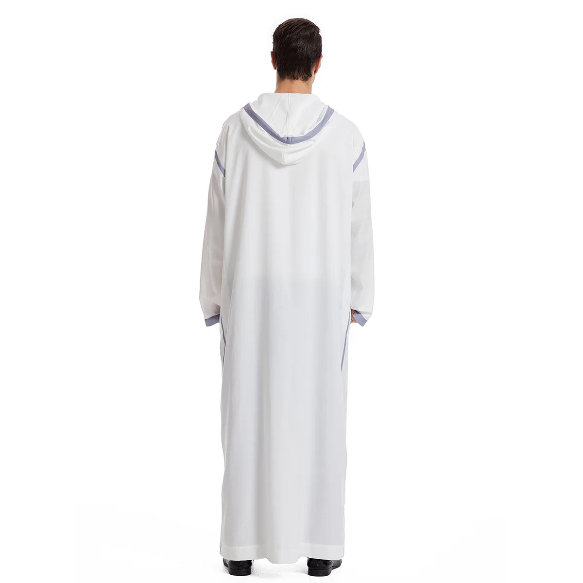 Eid Muslim Men Jubba Thobe Mens Hooded Long Dress Islamic Ramadan Long Robe Saudi Musulman Wear Abaya Caftan  Arab Dress