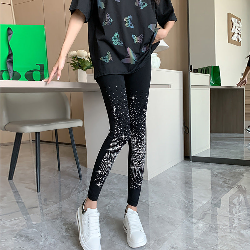 Leggings strass brillant pour femmes